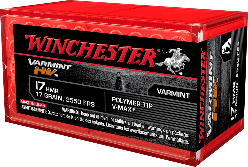 Winchester- Varmint V-Max Ammunition- 17 HMR, 17 Grain