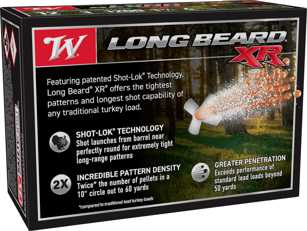 Winchester- Long Beard XR Shot Lok Ammunition- 12GA, 3", 1 3/4oz, #6