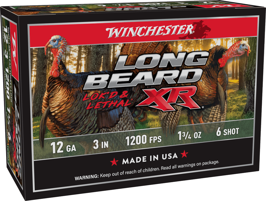 Winchester- Long Beard XR Shot Lok Ammunition- 12GA, 3", 1 3/4oz, #6