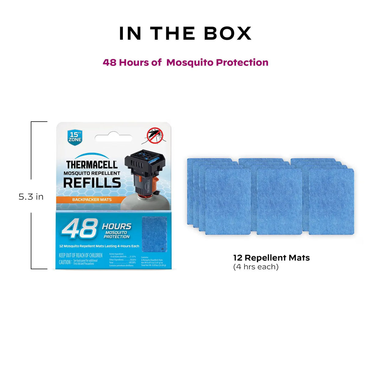 Thermacell- Mosquito Repellent Backpack Mat Refills