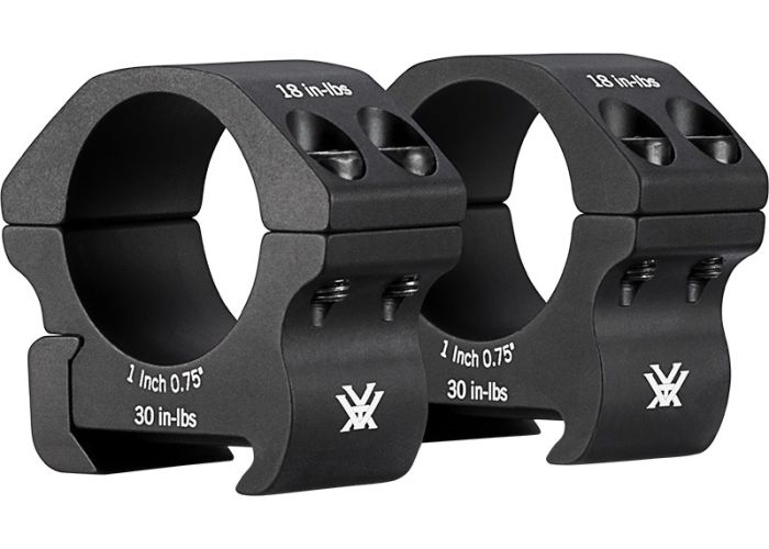 Vortex- Pro Series 1" Riflescope Rings for Picatinny and Weaver Mounts