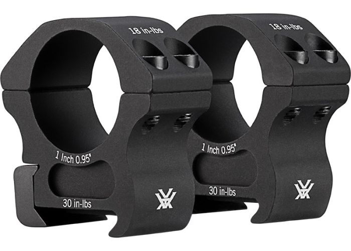 Vortex- Pro Series 1" Riflescope Rings for Picatinny and Weaver Mounts