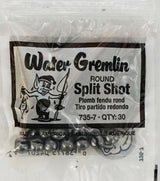 Water Gremlin- Round Split Shot Sinker