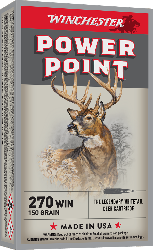 Winchester- Super-X Rifle Ammunition- 270 WIN, Power-Point, 150 Grain