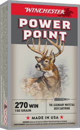 Winchester- Super-X Rifle Ammunition- 270 WIN, Power-Point, 150 Grain