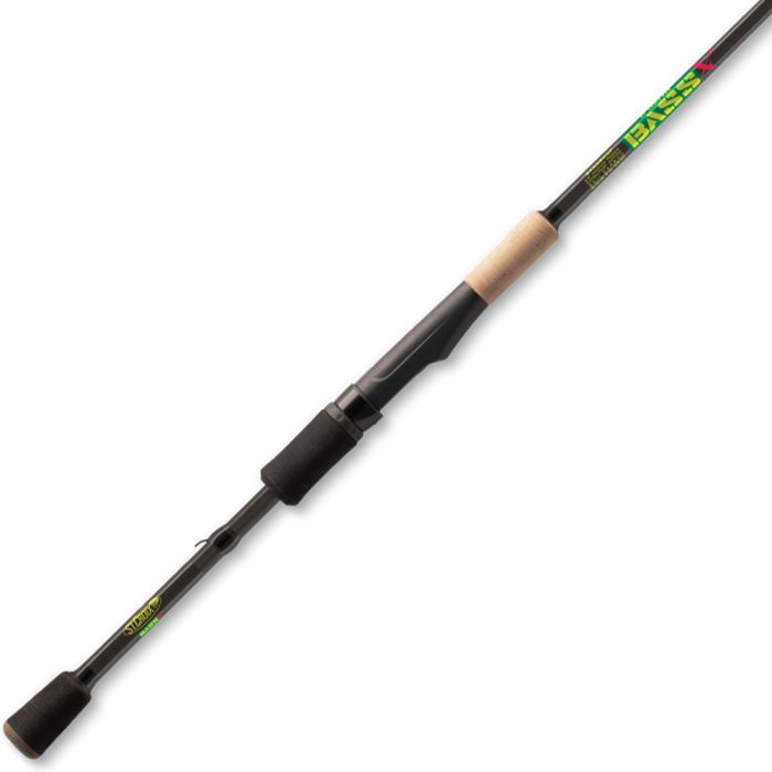 St. Croix Bass X Spinning Rod, 6'8″, BAS68MXF